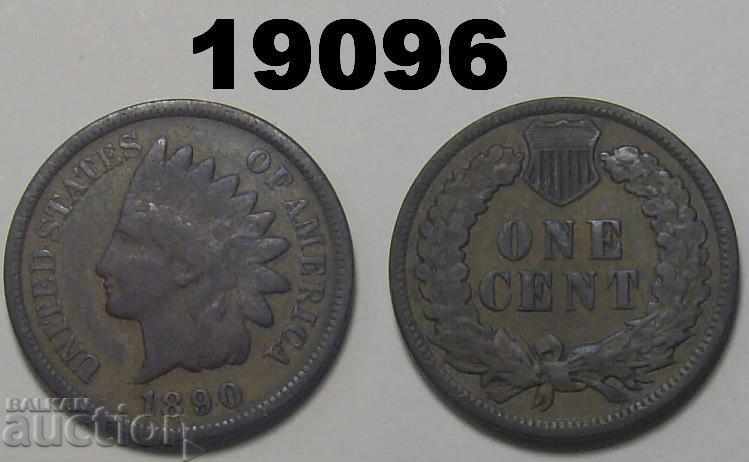 US 1 cent 1890 coin