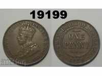 Австралия 1 пени 1928 монета