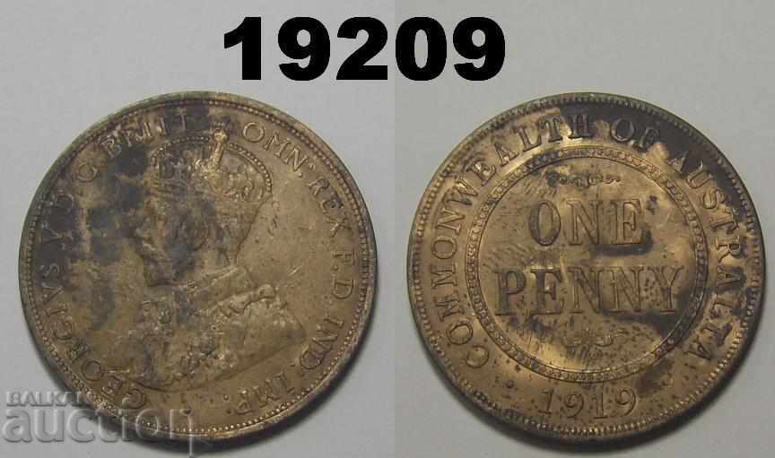 Australia 1 penny 1919 coin