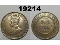 RR!! Australia 1 penny 1913 AUNC-lustruit?