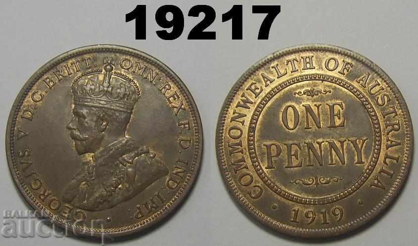 RR!! Australia 1 penny 1919 UNC !!!
