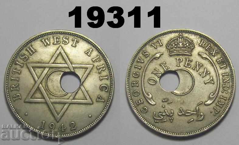 EROARE! 1 penny 1942 Africa de Vest