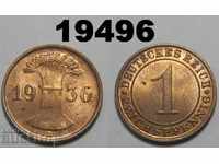 Γερμανία 1 Reich Pfennig 1936 E UNC