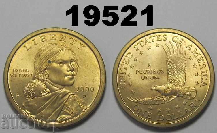 1 2000 USD P UNC Sacagawea