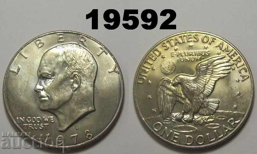 US $ 1 1978 D coin