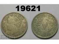 SUA 5 cenți moneda 1906