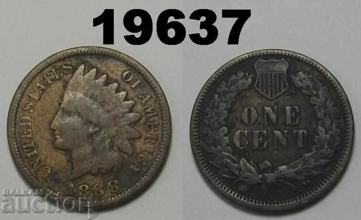 United States 1 cent 1888 coin