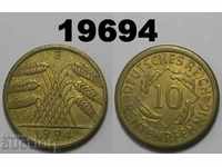 Germany 10 rent pfennig 1924 E