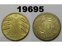 Germany 10 rent pfennig 1923 A AUNC