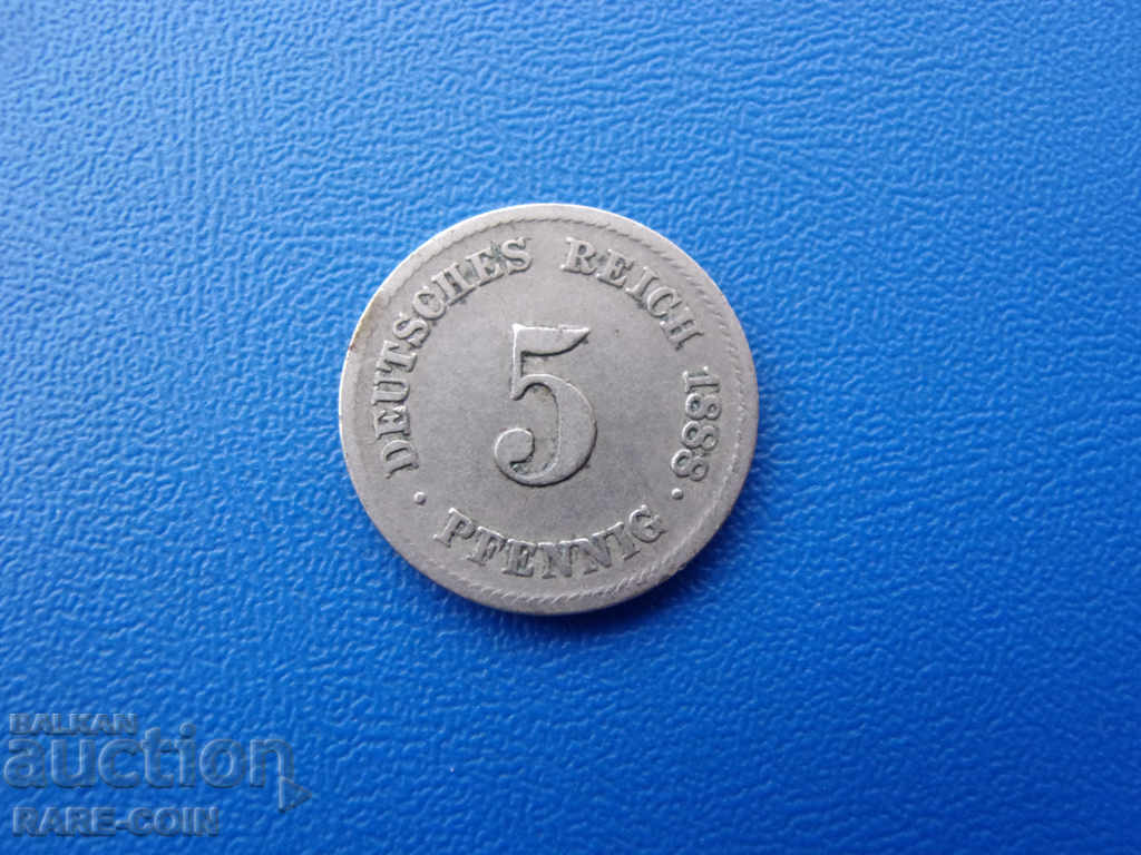XII (38) Germany - Reich 5 Pfennig 1888 F Rare with price € 5.11 | 9.99 BGN XII (38) Germany - Reich 5 Pfennig 1888 F Rare with price € 5.11 | 9.99 BGN