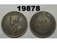Australia 1 penny 1915 H VF +