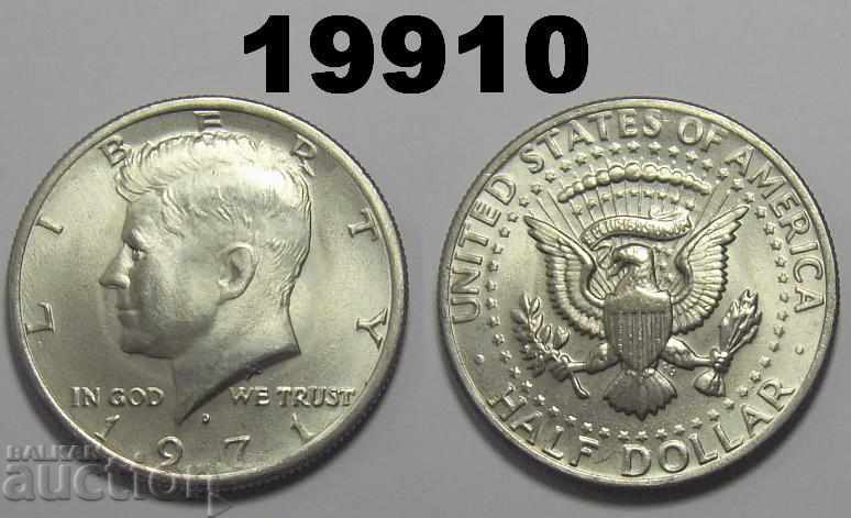 United States 1971 dollar 1971 D UNC