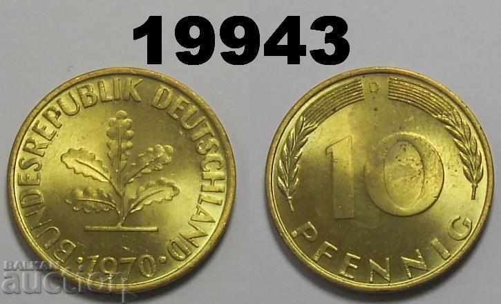 Γερμανία 10 pfennig 1970 D UNC Γερμανία