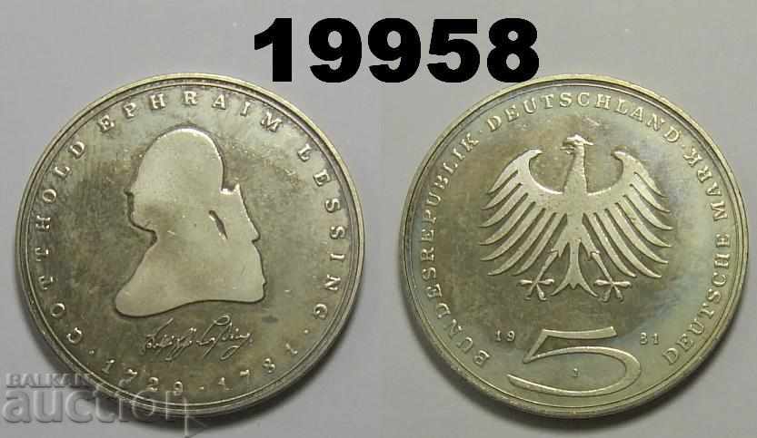 Γερμανία 5 μάρκες 1981 J Γερμανία