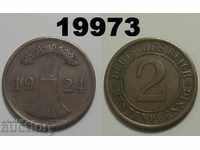 Γερμανία 2 rent pfennig 1924 J.