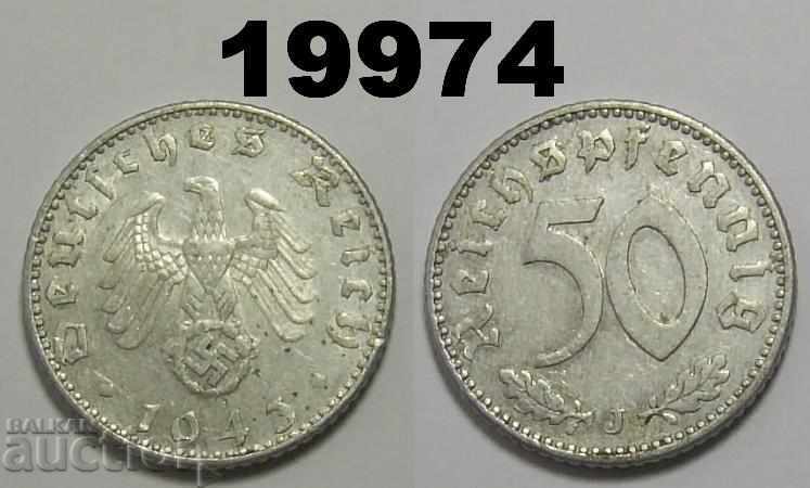 Germany 50 Reich Pfennig 1943 J