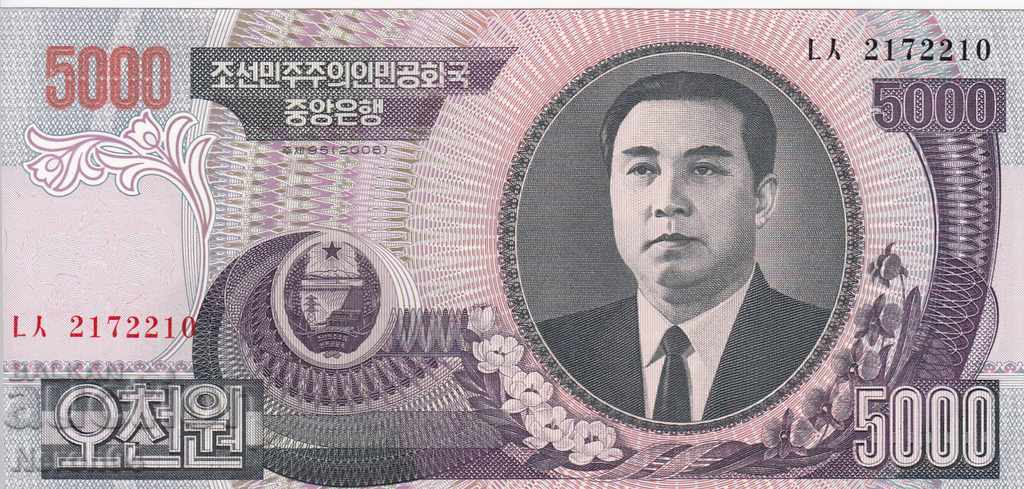 5000 won 2006, Coreea de Nord