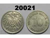 Germany 10 pfennigs 1916 D Excellent
