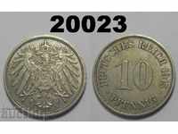 Γερμανία 10 pfenig 1915 J