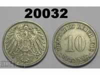 Germany 10 pfenig 1912 F