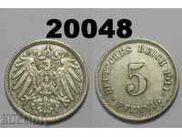 Германия 5 пфенига 1914 Е