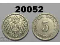 Германия 5 пфенига 1912 D