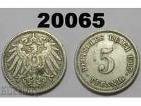 Germany 5 pfennig 1907 G
