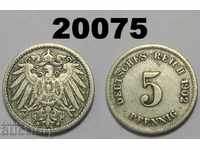Germany 5 pfennig 1902 G