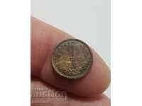 Rare royal copper coin 1 stotinka 1912.