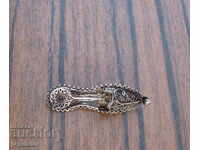 papuc de broșă din argint renașterea folclorului vechi bulgaresc