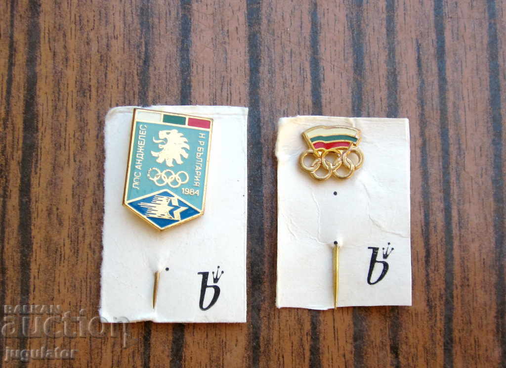 olympic badge lot badges olympics los angeles 1984 with price 10.00 BGN | € 5.11