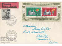 1955. Швейцария. Пътувал пощенски плик със специално клеймо.