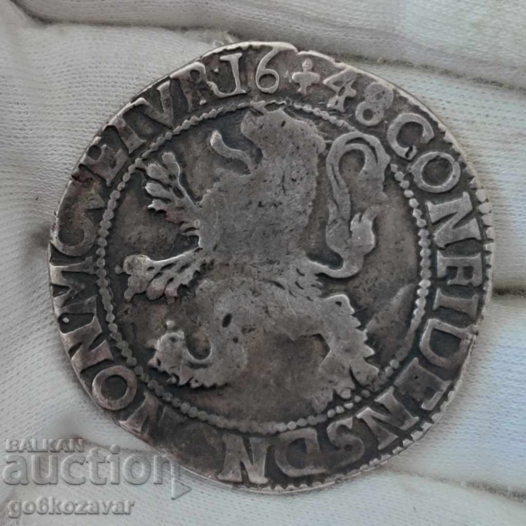 Leuven Thaler Netherlands 1648 Silver! Rare!