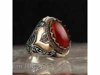 Men's ring with ruby