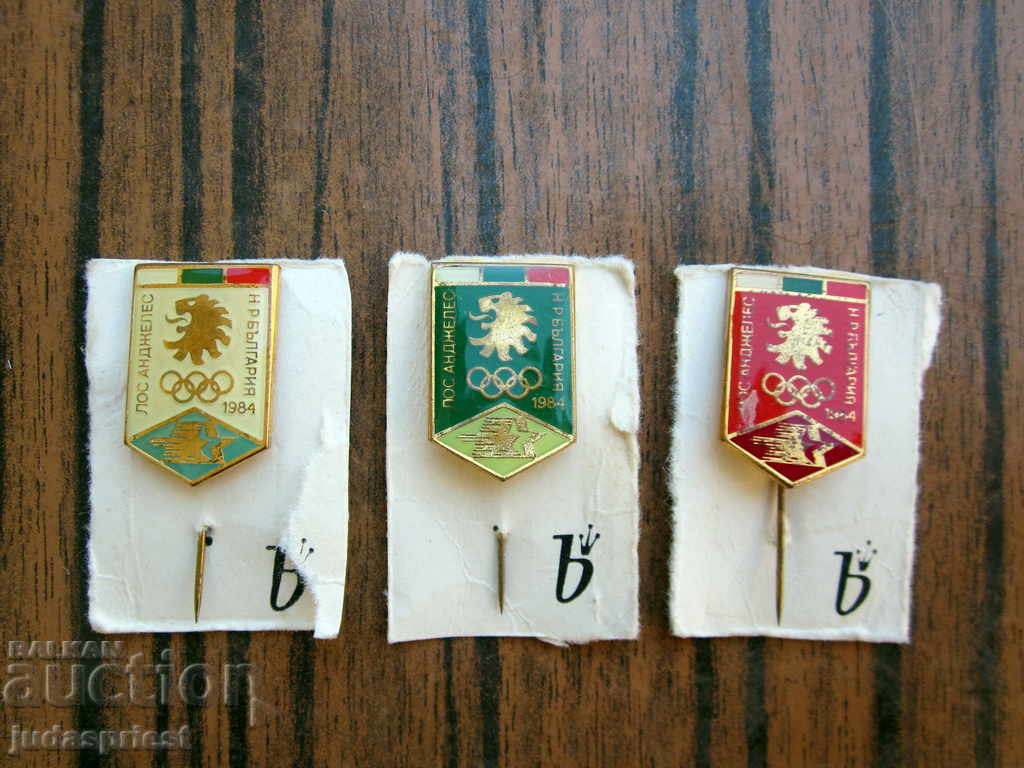 olympic badge badges olympics los angeles 1984 with price 20.00 BGN | € 10.23