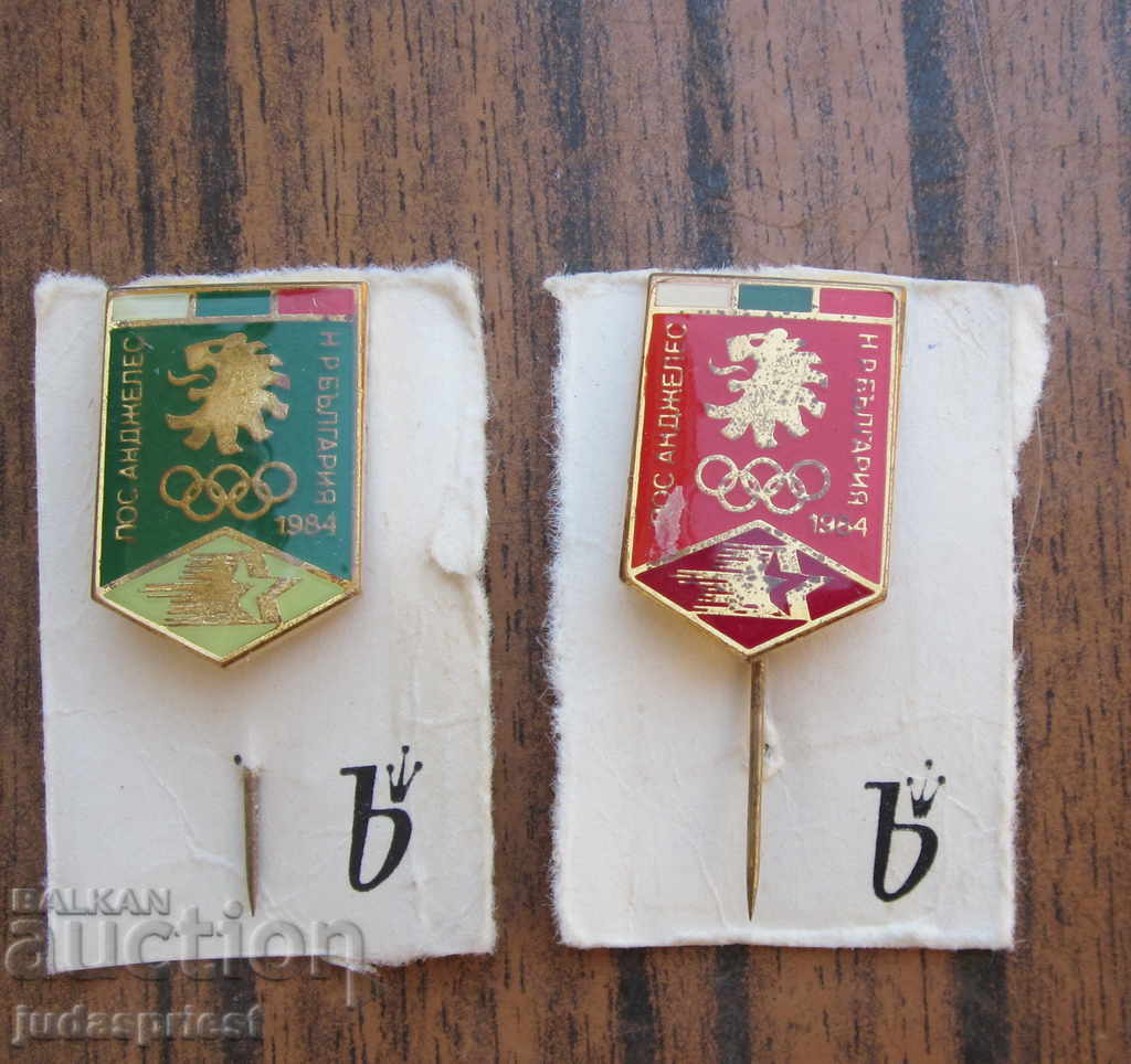 Delivery of olympic badge badges olympics los angeles 1984