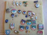 Football badges lot collection 31 pieces USSR clubs 1960-1989