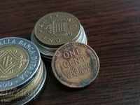 Монета - САЩ - 1 цент | 1919г.