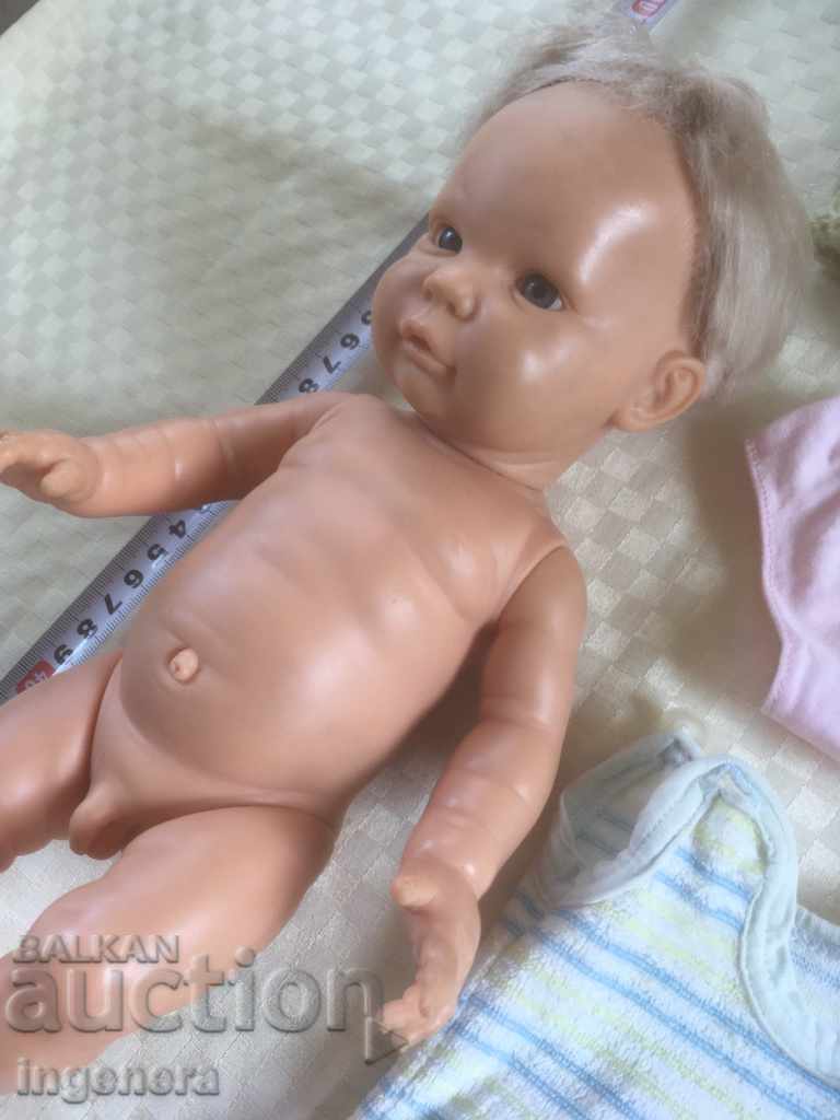 DOLL "BERJUSA 80S OF THE LAST CENTURY MARKING GLASS EYES - 6 DOLL "BERJUSA 80S OF THE LAST CENTURY MARKING GLASS EYES - 6