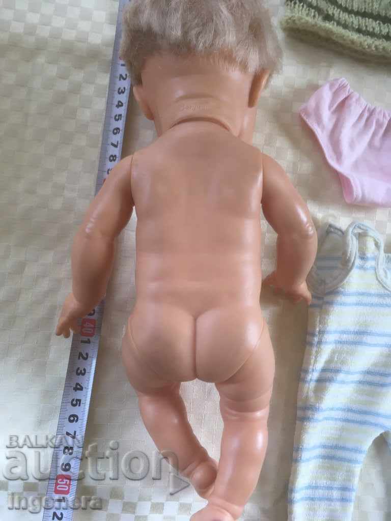 DOLL "BERJUSA 80S OF THE LAST CENTURY MARKING GLASS EYES - 7 DOLL "BERJUSA 80S OF THE LAST CENTURY MARKING GLASS EYES - 7