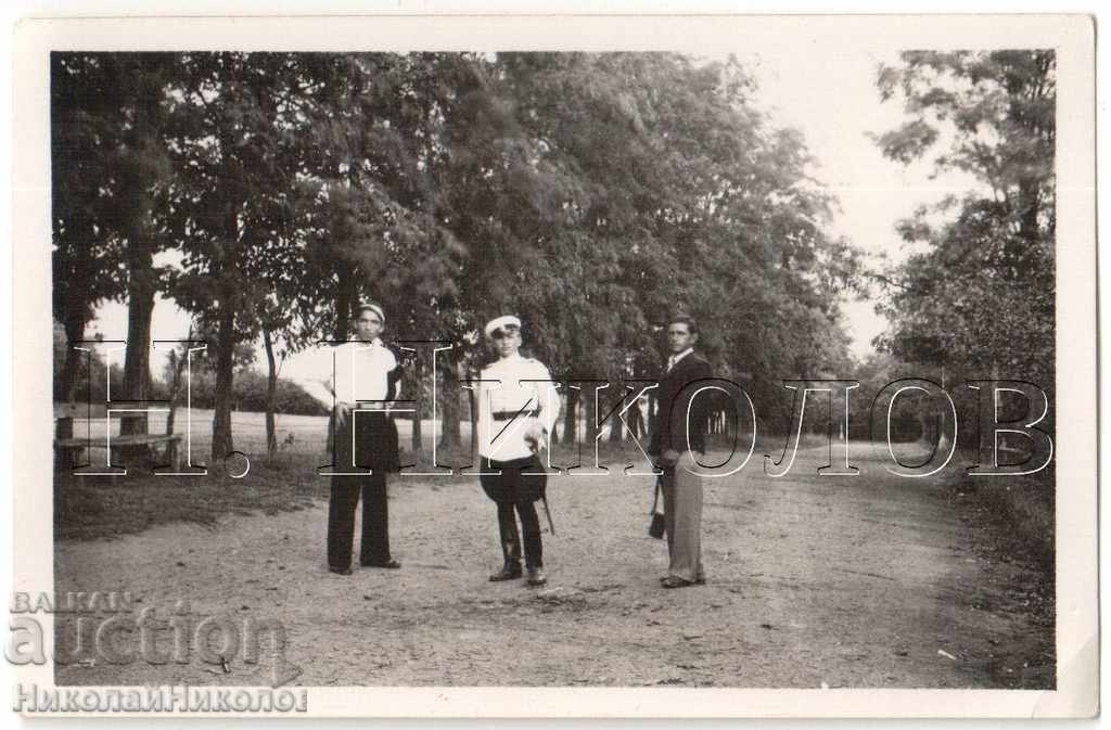 MICI BĂTRĂ FOTO ELEVĂ MILITARĂ ÎN UNIFORMĂ DE PARADA B208