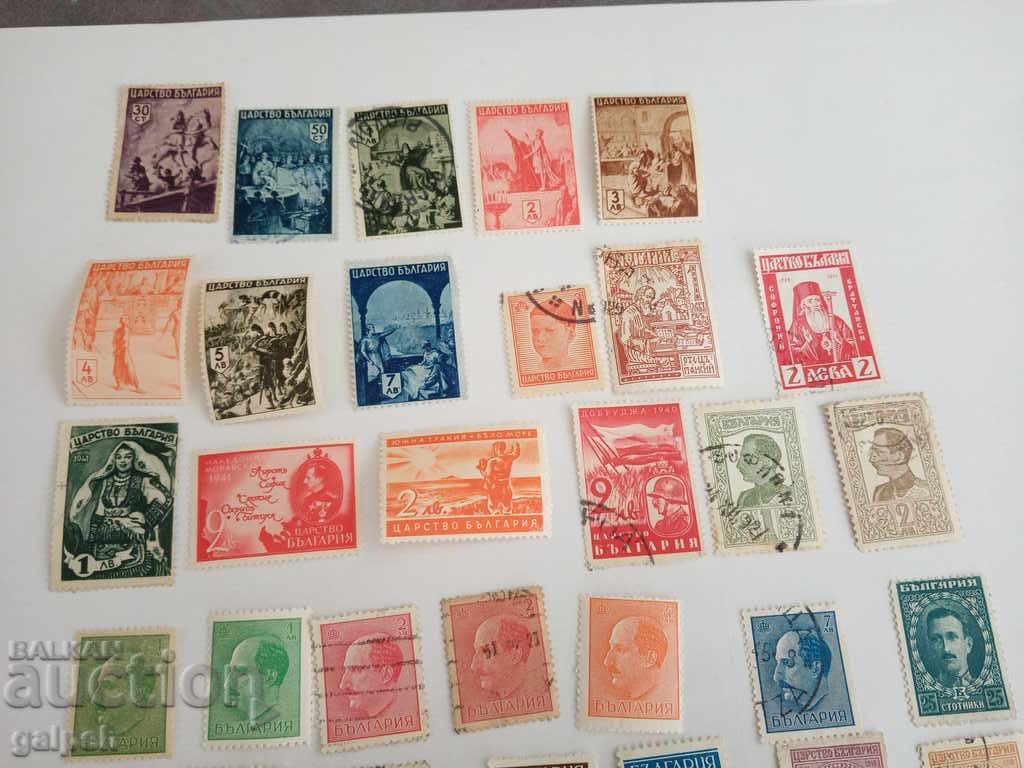 Auction  POSHTENSKI MARKI  - TSARSTVO BYLGARIYA - 30 br. -  5 lv.