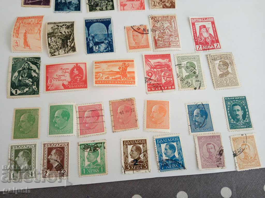 POSHTENSKI MARKI  - TSARSTVO BYLGARIYA - 30 br. -  5 lv. - 5