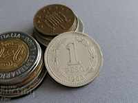 Coin - Argentina - 1 peso 1962