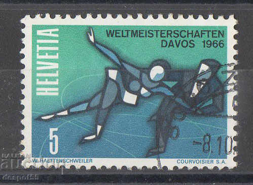 1965. Elveția. Campionatul mondial de hochei pe gheață.