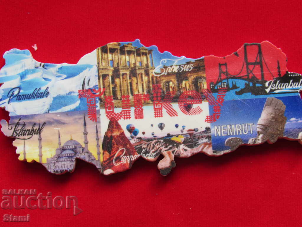 Παράδοση Αυθεντικός μαγνήτης από την Τουρκία-χάρτης Παράδοση Αυθεντικός μαγνήτης από την Τουρκία-χάρτης