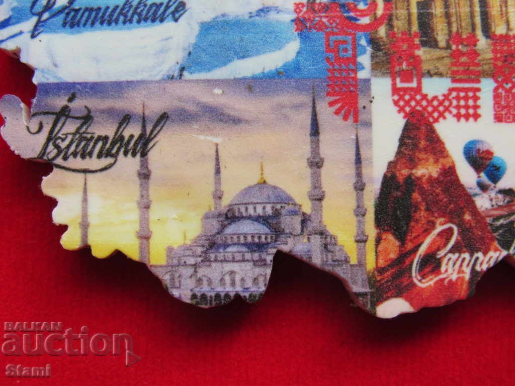 Αυθεντικός μαγνήτης από την Τουρκία-χάρτης - 6 Αυθεντικός μαγνήτης από την Τουρκία-χάρτης - 6