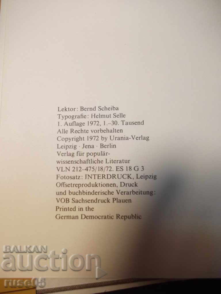 Cartea „Die Tierwelt der Erde - U. Sedlag” - 200 p. cu preț 20.00 BGN | € 10.23