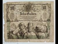 10 guilders 1863 Austria