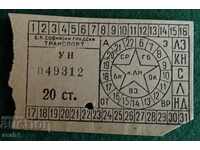 Ticket from public transport 50s